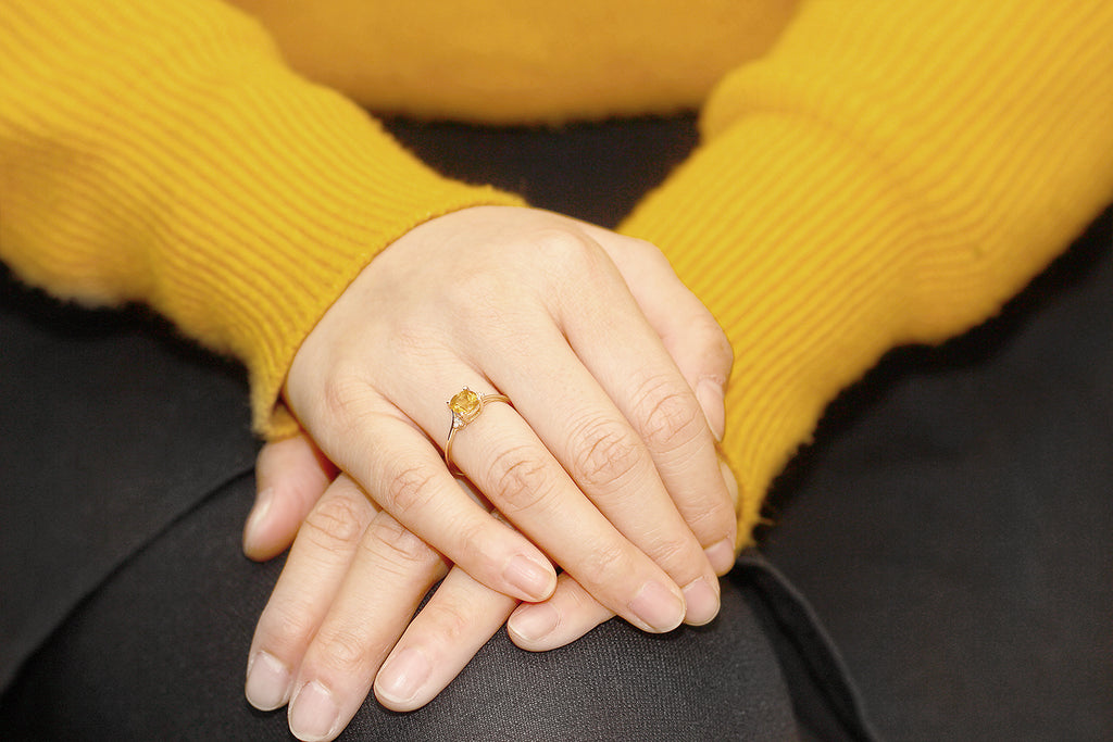 Citrine - November_7_Ring in 10K Yellow Gold