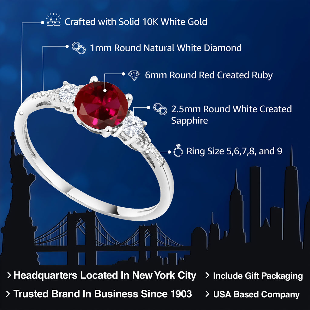 Ring in 10K White Gold