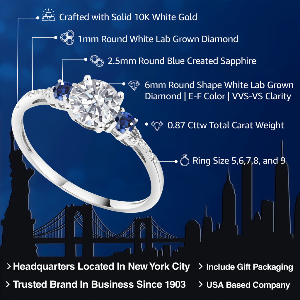 Ring in 10K White Gold