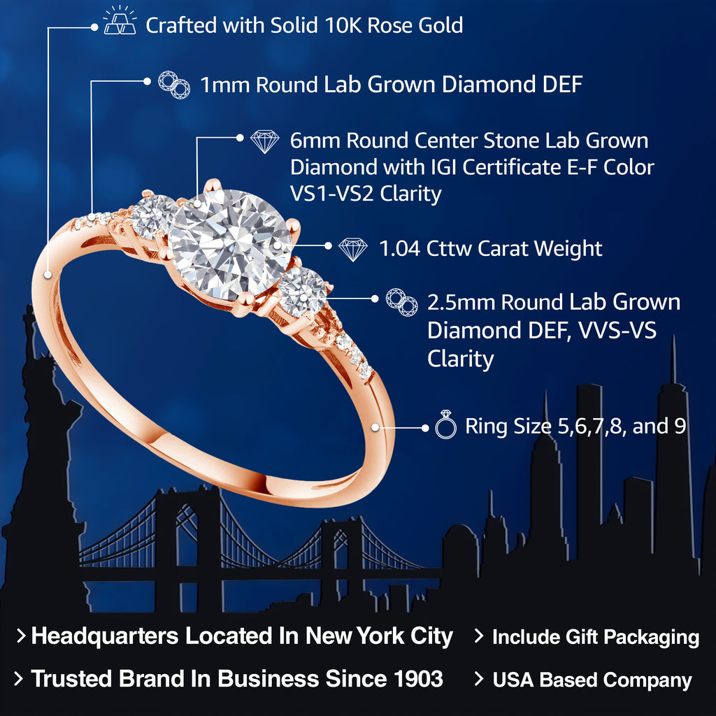 Ring in 10K Rose Gold