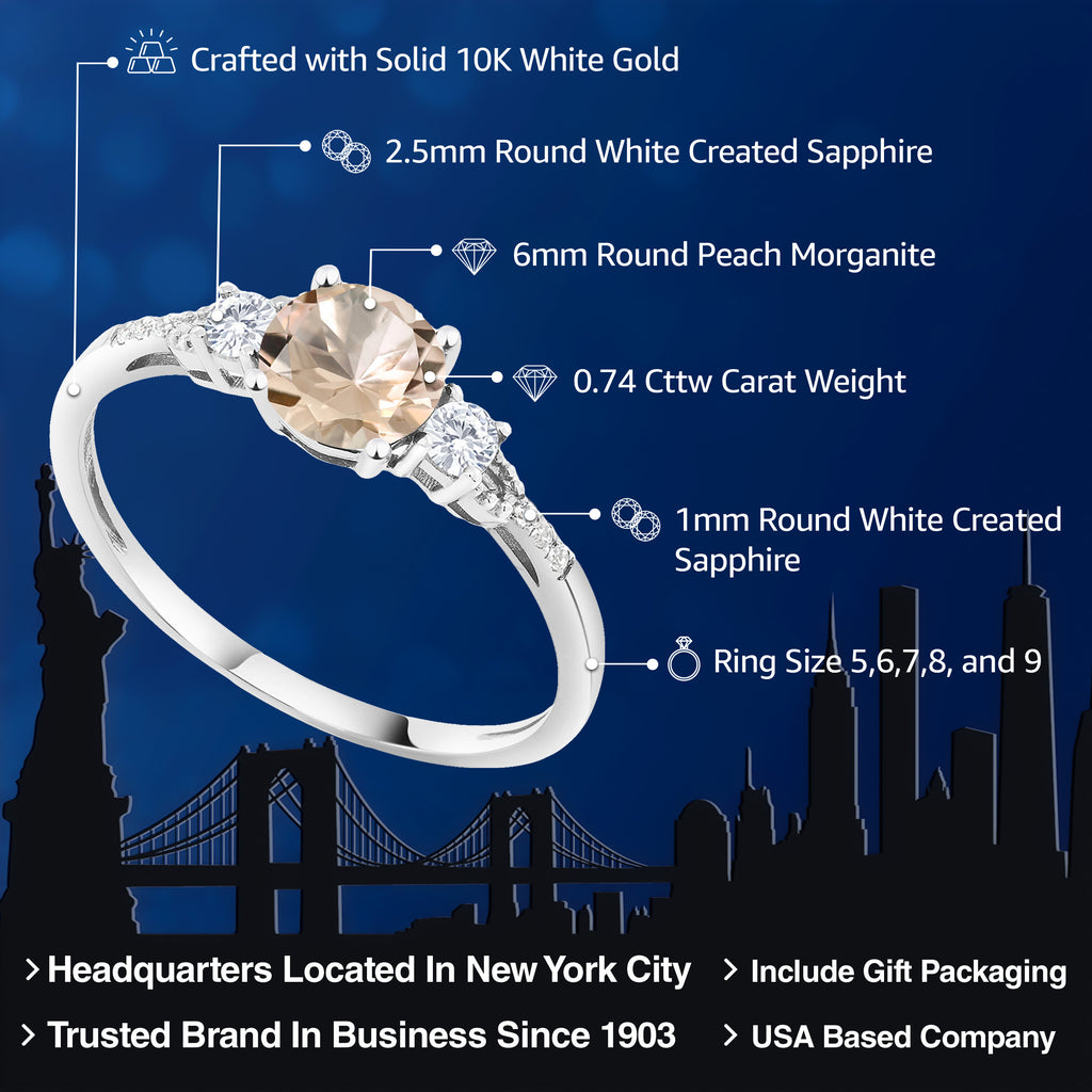 Ring in 10K White Gold