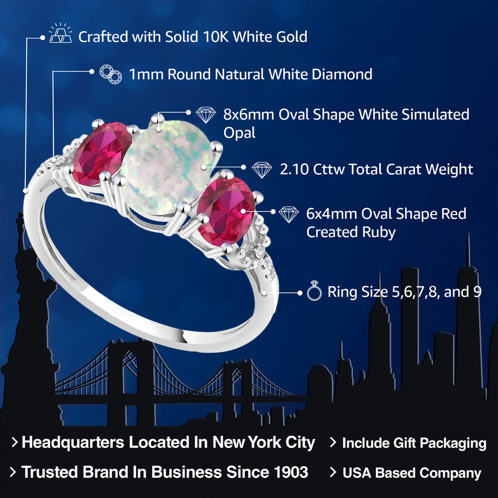 Ring in 10K White Gold