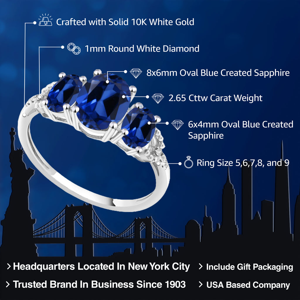 Ring in 10K White Gold