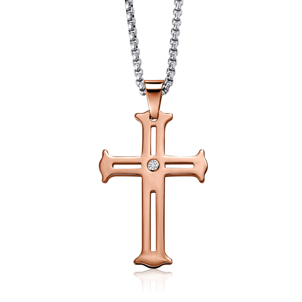 White Rolo Chain_Pendant in Tungsten