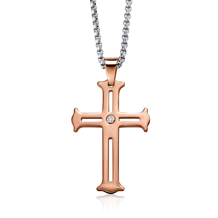 White Rolo Chain_Pendant in Tungsten