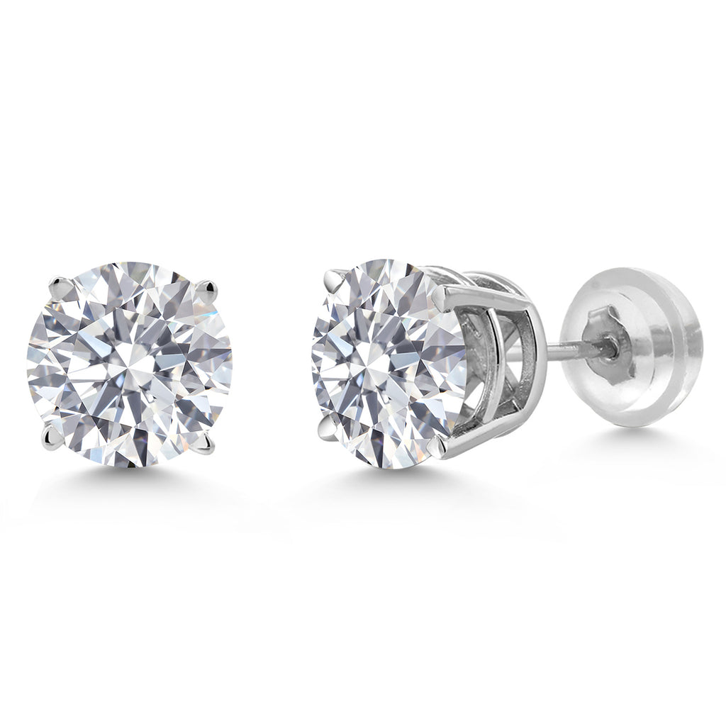 1.50 Carat_White Gold_Earrings in 14K White Gold