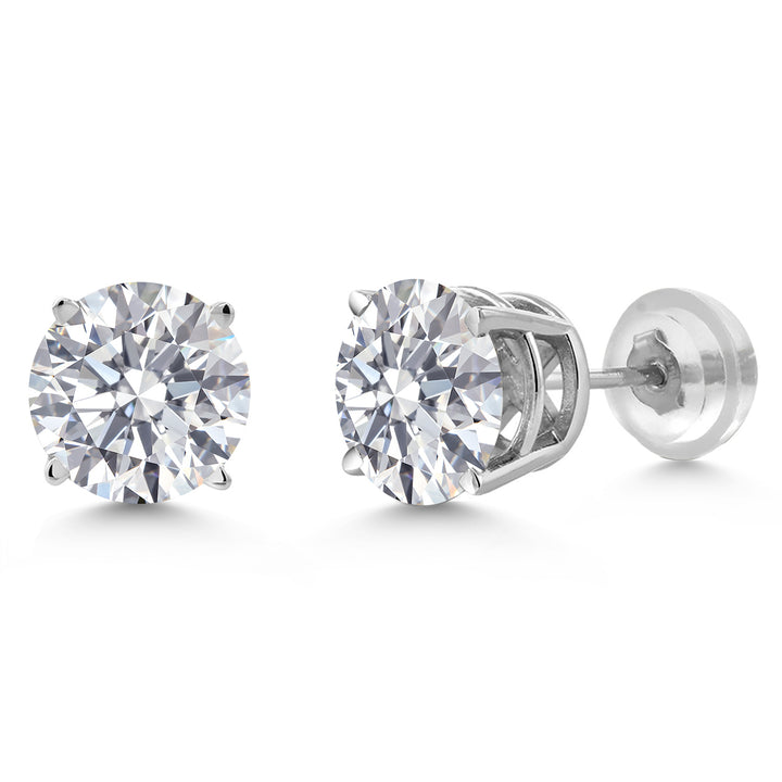 1.50 Carat_White Gold_Earrings in 14K White Gold