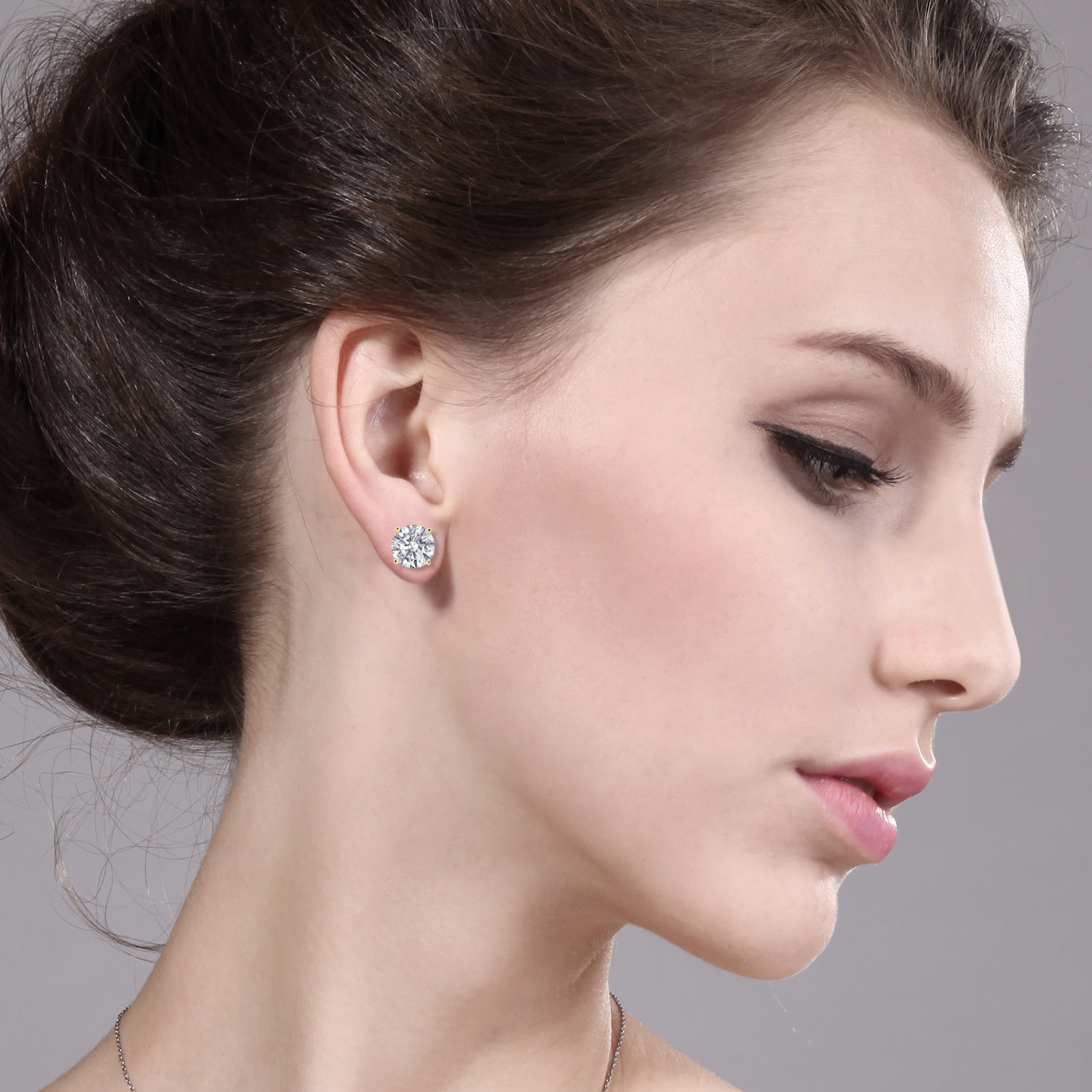 4.00 Carat_Yellow Gold_Earrings in 14K Yellow Gold