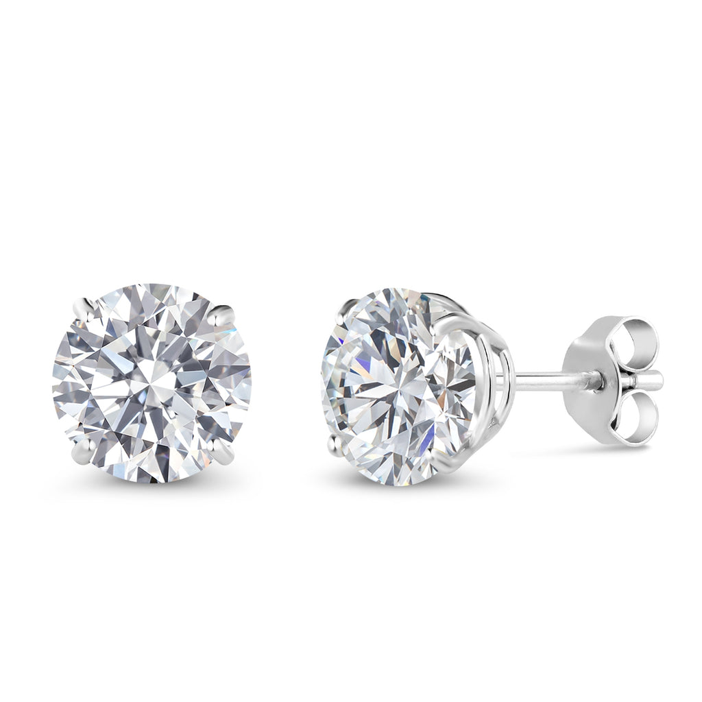 3.00 Carat_White Gold_Earrings in 14K White Gold