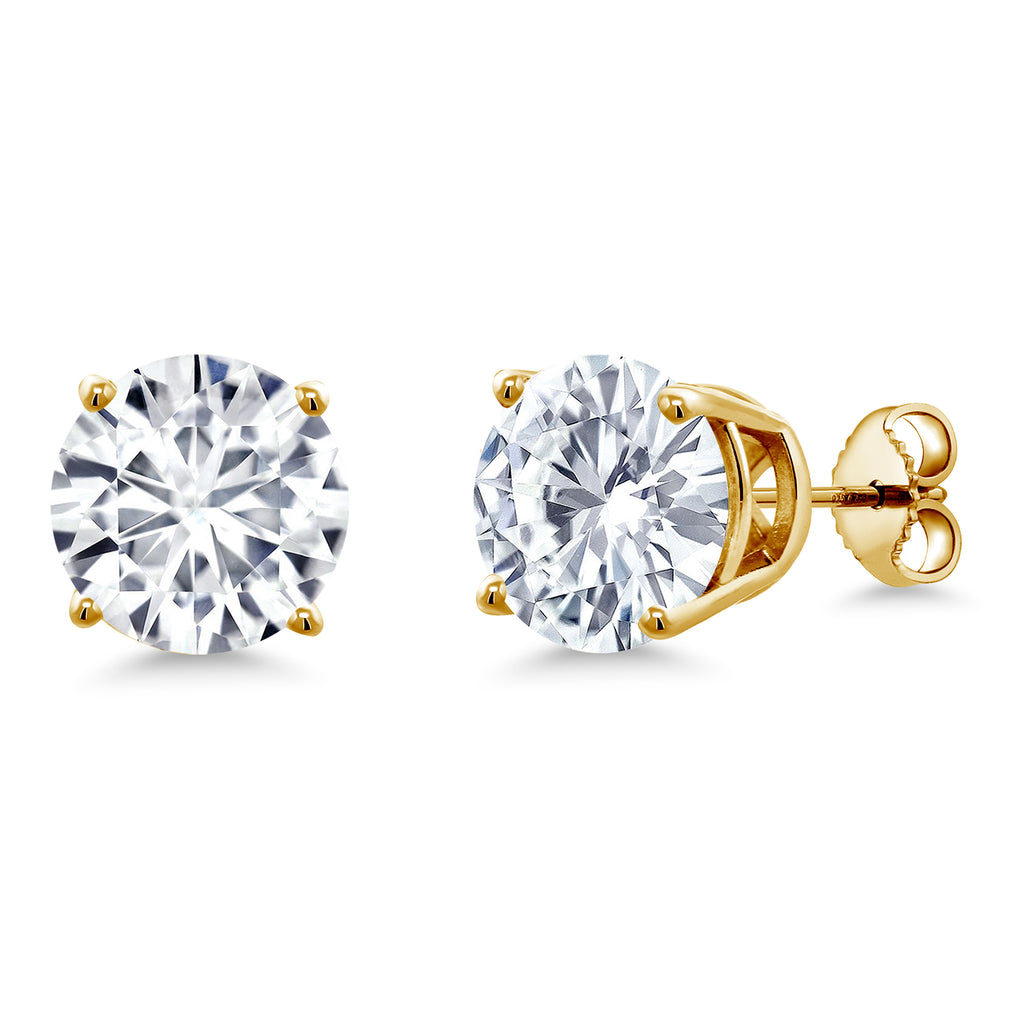 7.75 Carat_18K Yellow Gold Plated_Earrings in 925 Yellow Gold Plated Silver