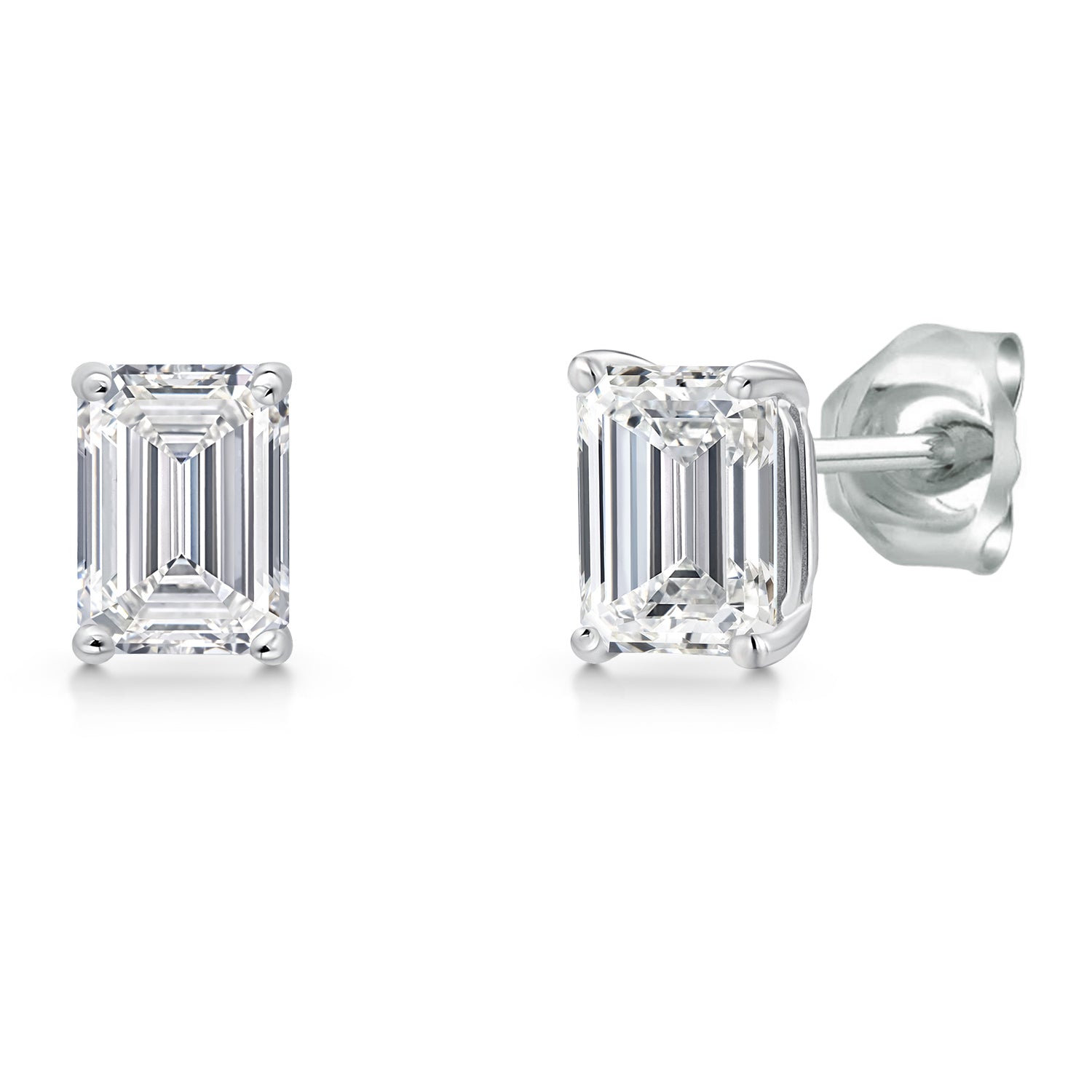 Earrings in 14K White Gold