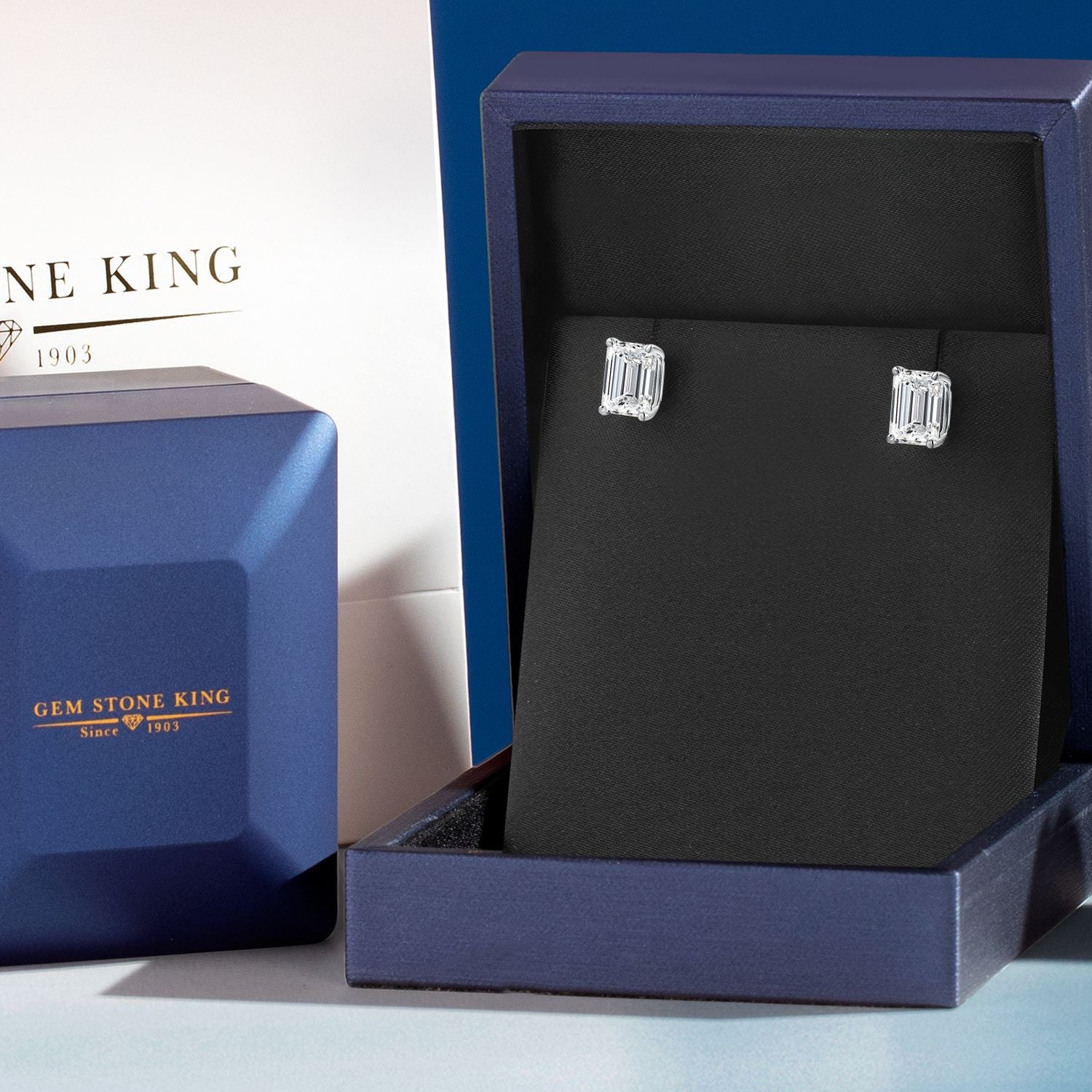 Earrings in 14K White Gold