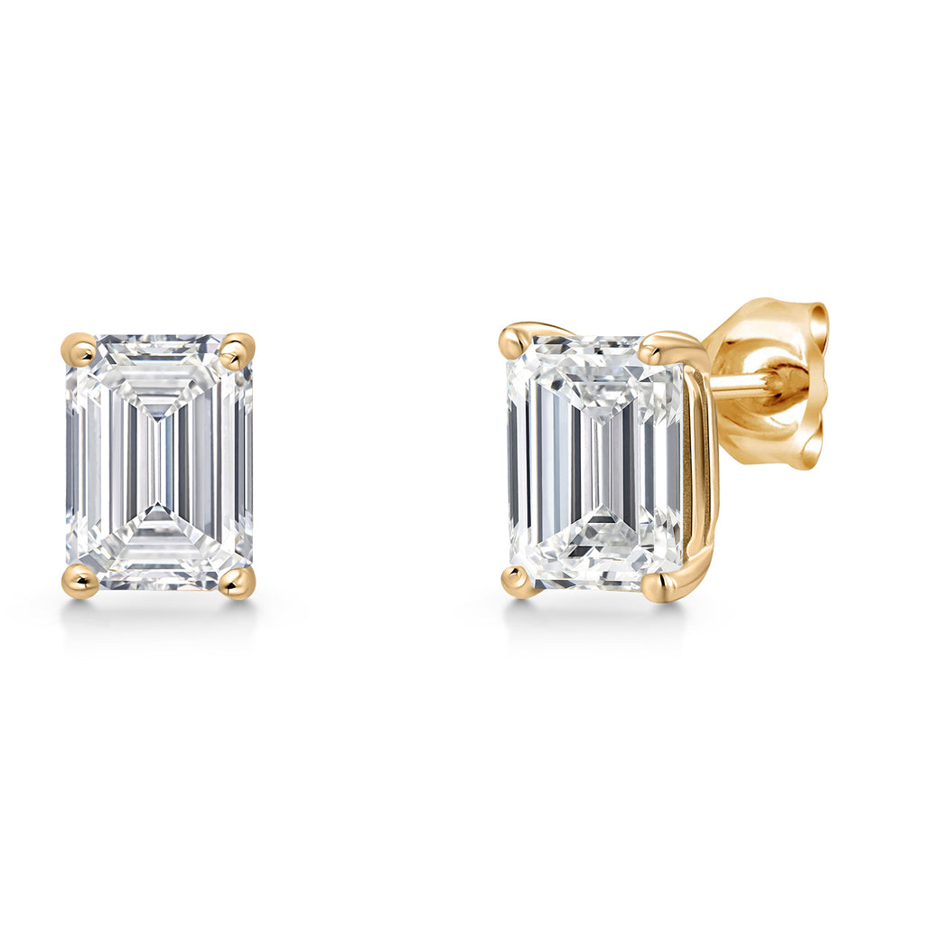 2.00 Carat_14K Yellow Gold_Earrings in 14K Yellow Gold
