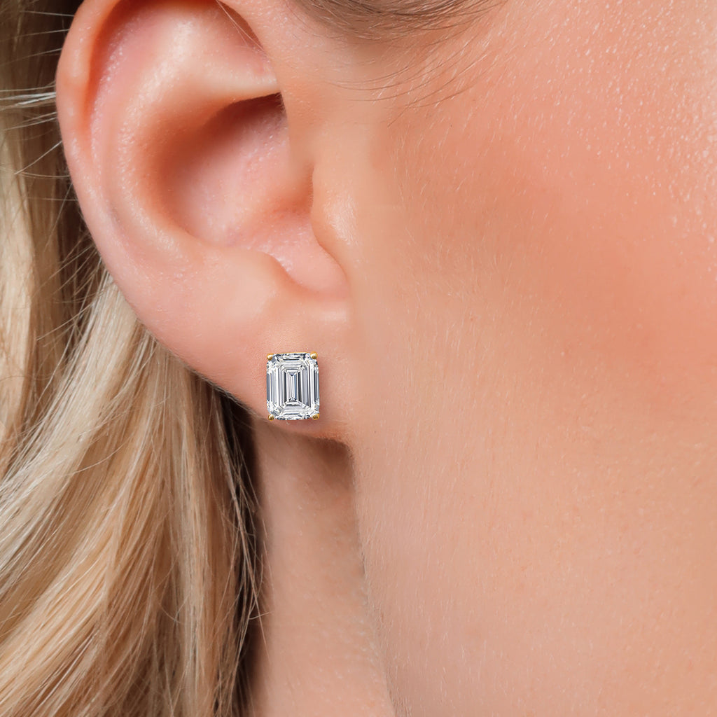 6.00 Carat_14K Yellow Gold_Earrings in 14K Yellow Gold