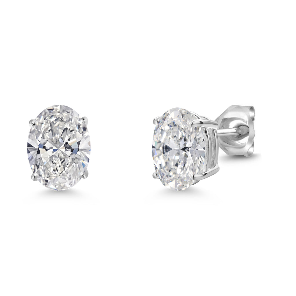 2.00 Carat_White Gold_Earrings in 14K White Gold