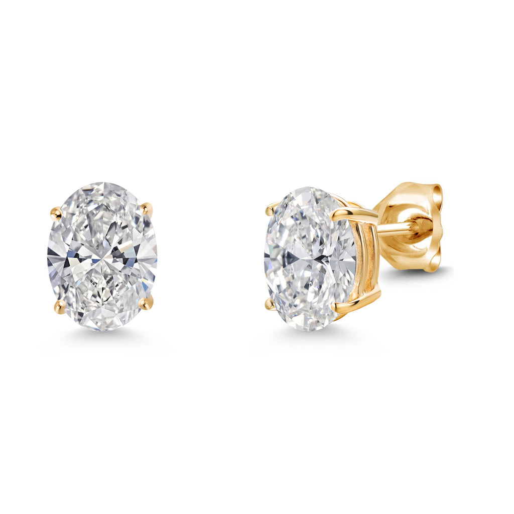 2.00 Carat_Yellow Gold_Earrings in 14K Yellow Gold