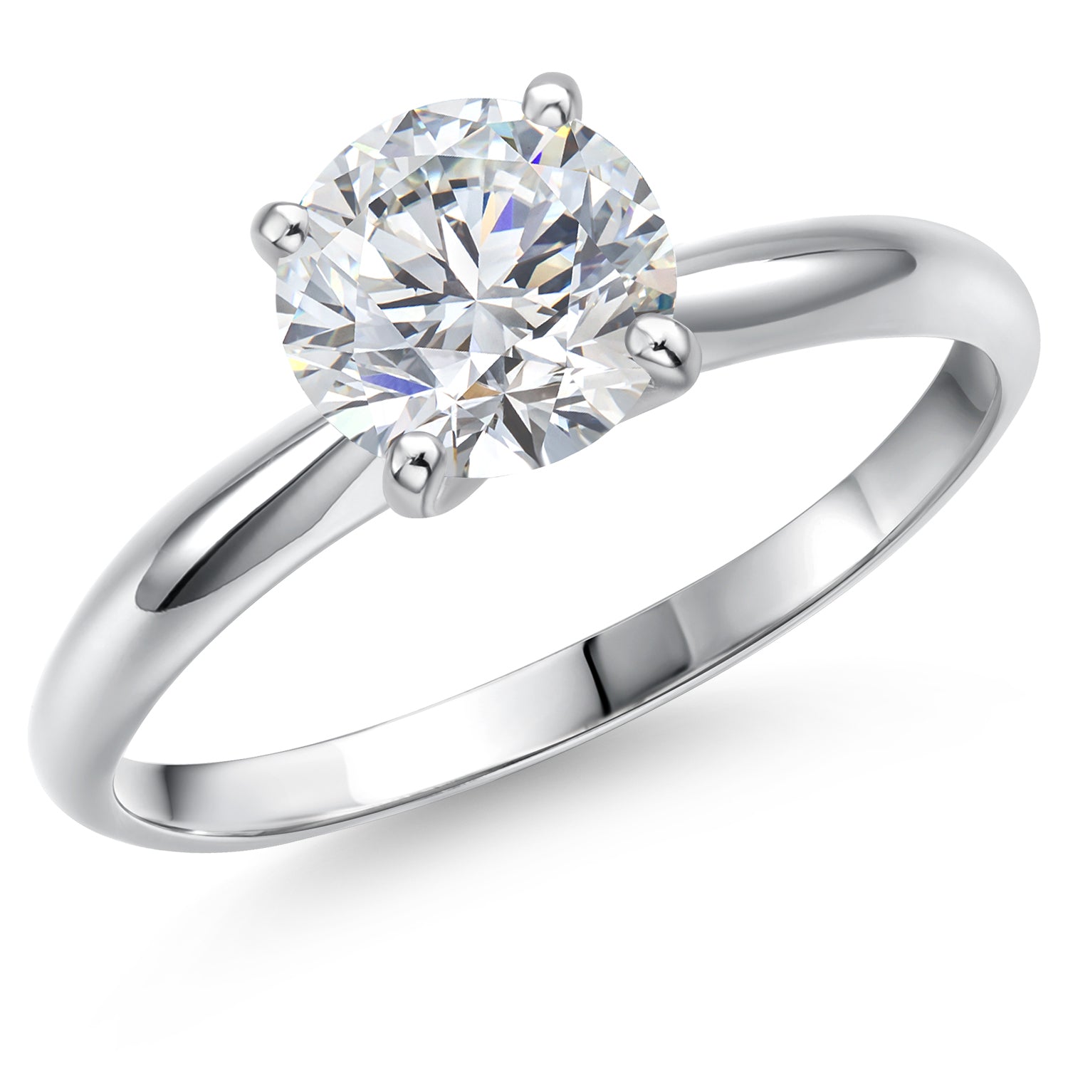 Round Cut_1.50 Carat_7_Ring in 14K White Gold
