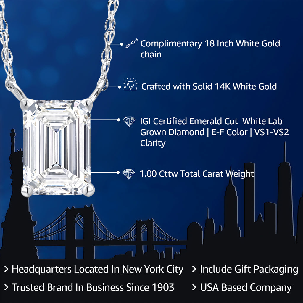 Pendant in 14K White Gold
