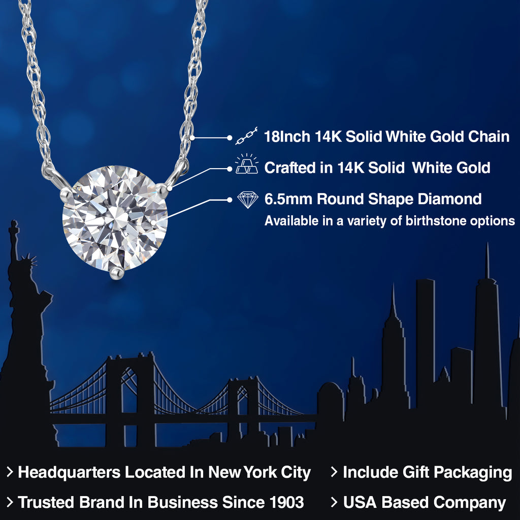 Pendant in 14K White Gold