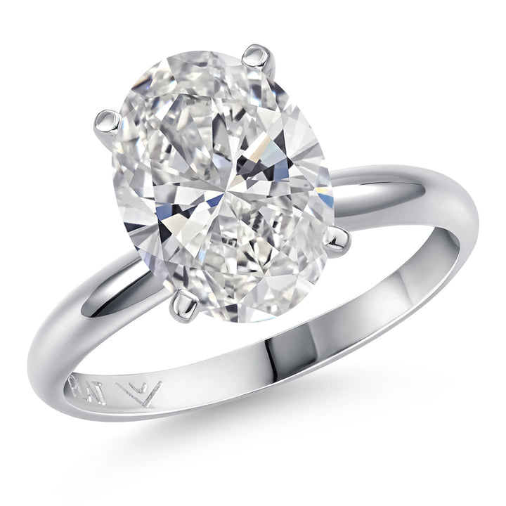 Oval Cut_3.00 Carat_5_Ring in Platinum