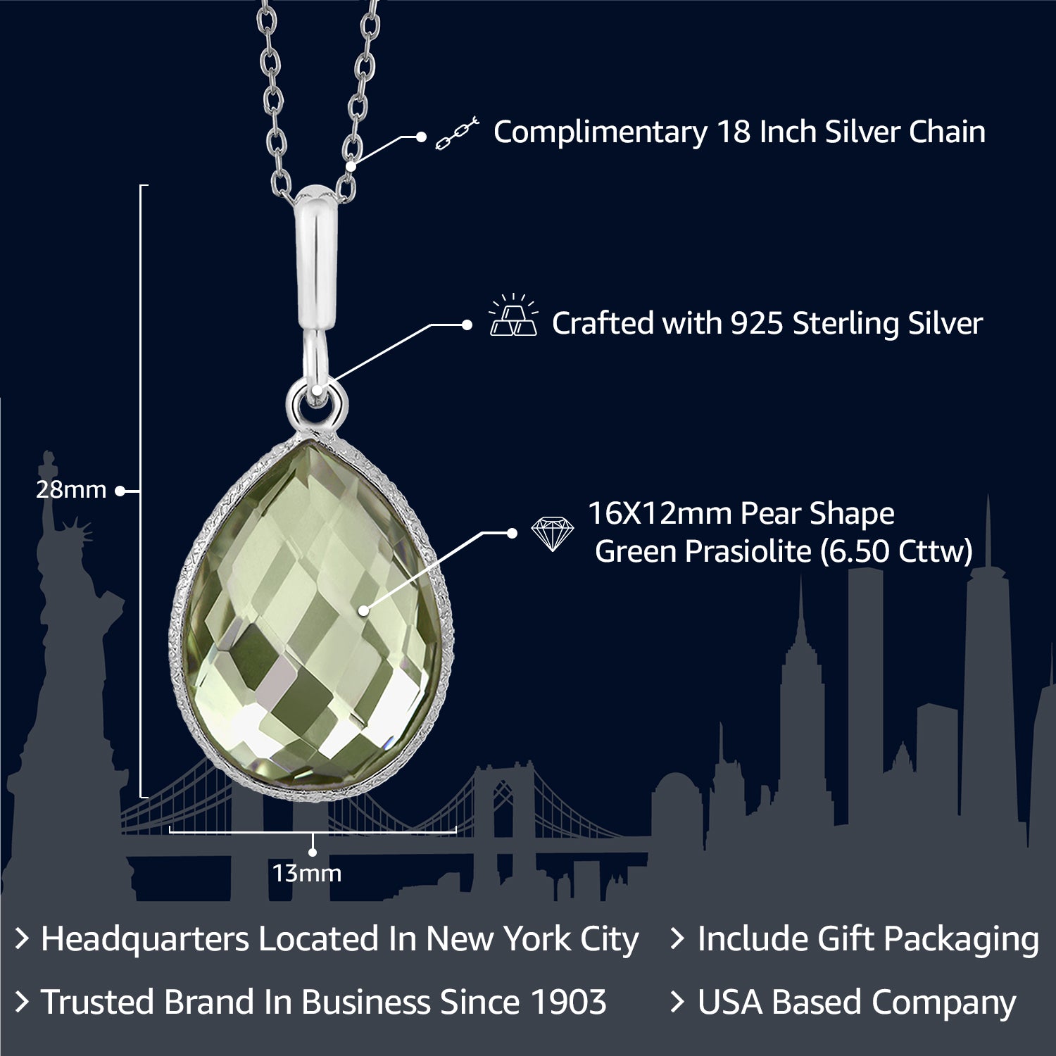 Pendant in 925 Sterling Silver