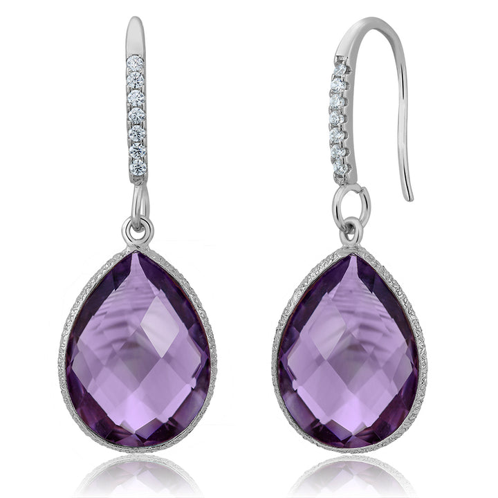 Pendant Earrings Set in 925 Sterling Silver