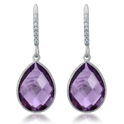Pendant Earrings Set in 925 Sterling Silver
