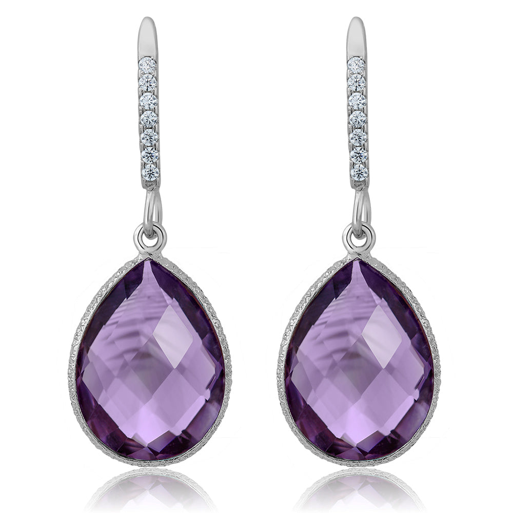 Pendant Earrings Set in 925 Sterling Silver