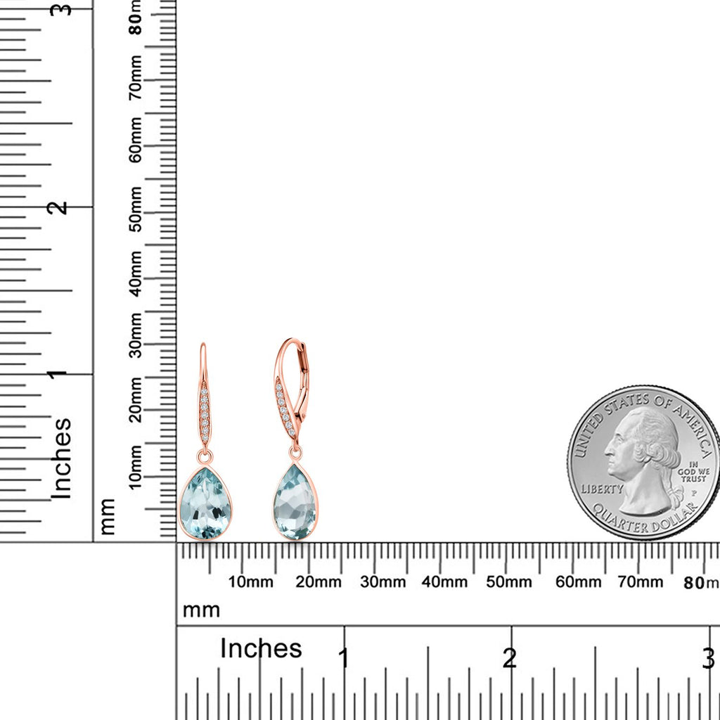 Earrings in 18K Rose Gold Plated Silver