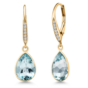 Earrings in 18K Yellow Gold Plated Silver