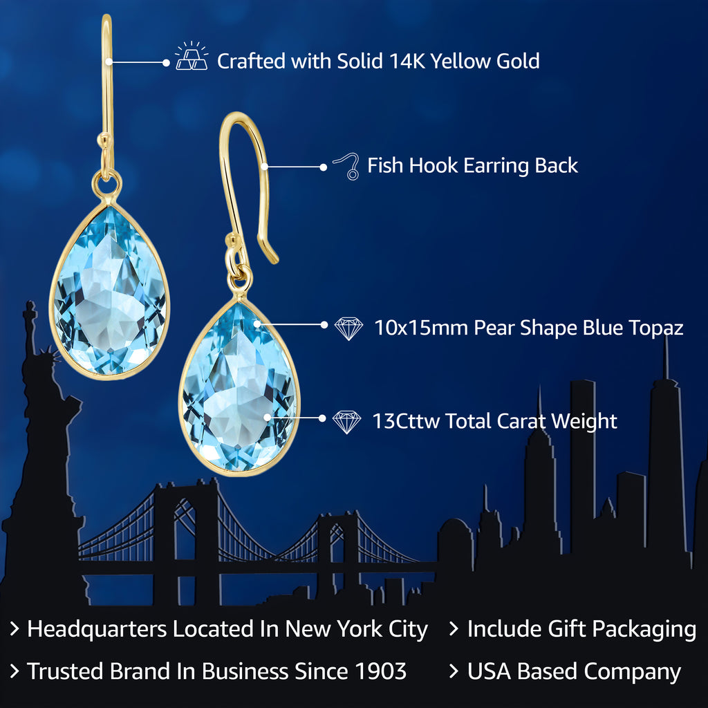 Earrings in 14K Yellow Gold