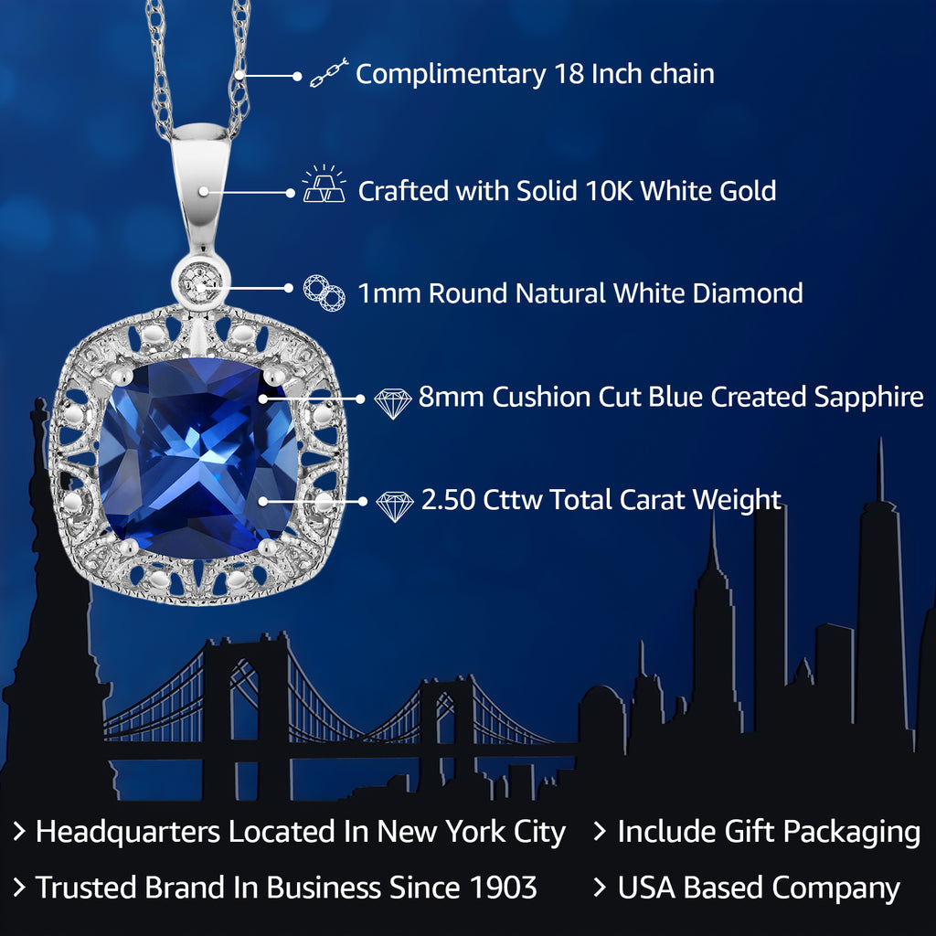Necklace in 10K White Gold