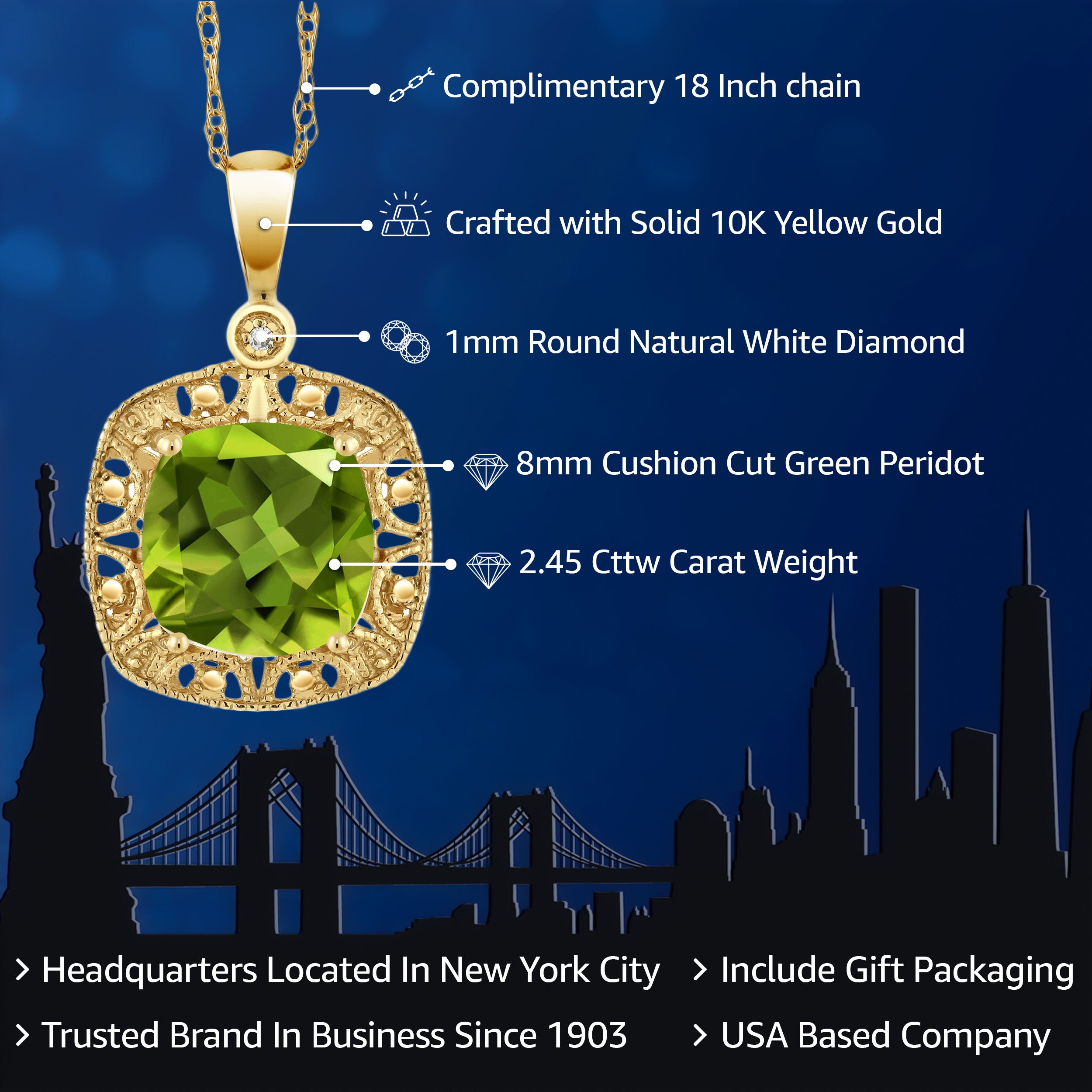 Pendant in 10K Yellow Gold