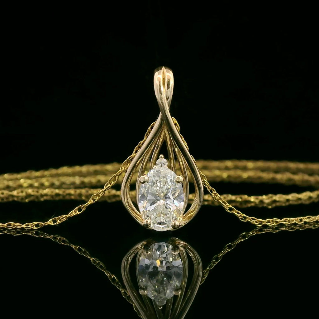 Lab Grown Diamond_Pendant in 10K Yellow Gold