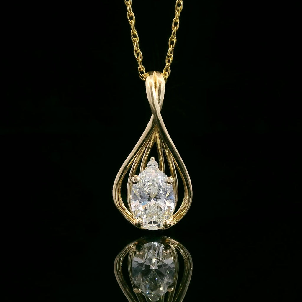 Lab Grown Diamond_Pendant in 10K Yellow Gold
