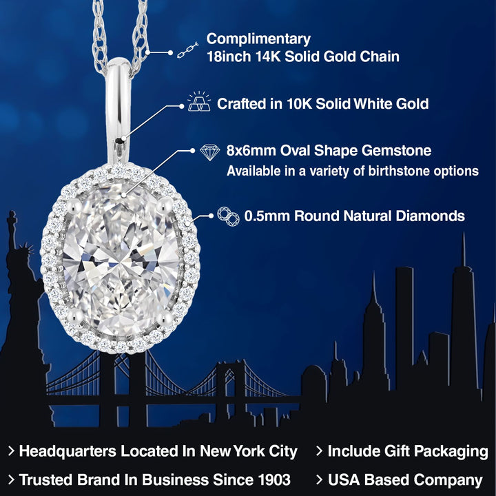 Pendant in 10K White Gold