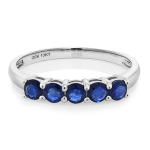 Near Colorless (GH)_8_Ring in 10K White Gold