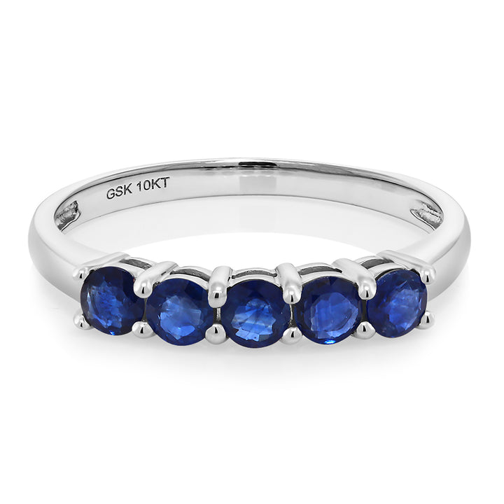 Near Colorless (GH)_8_Ring in 10K White Gold
