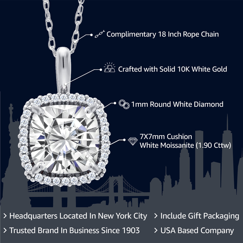 Pendant in 10K White Gold