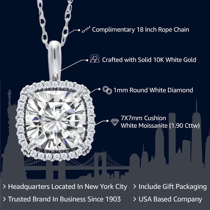 Pendant in 10K White Gold