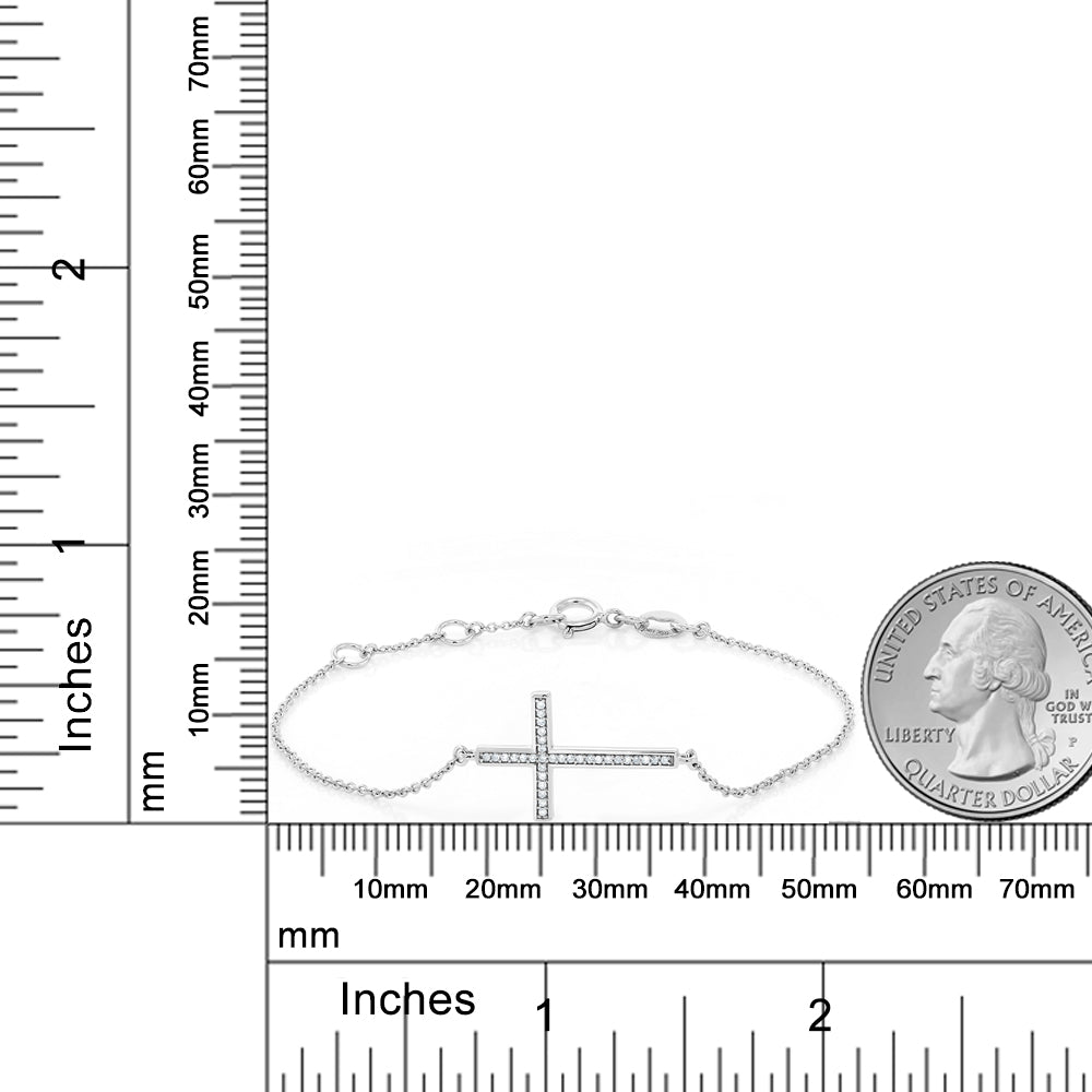 Bracelet in 10K White Gold