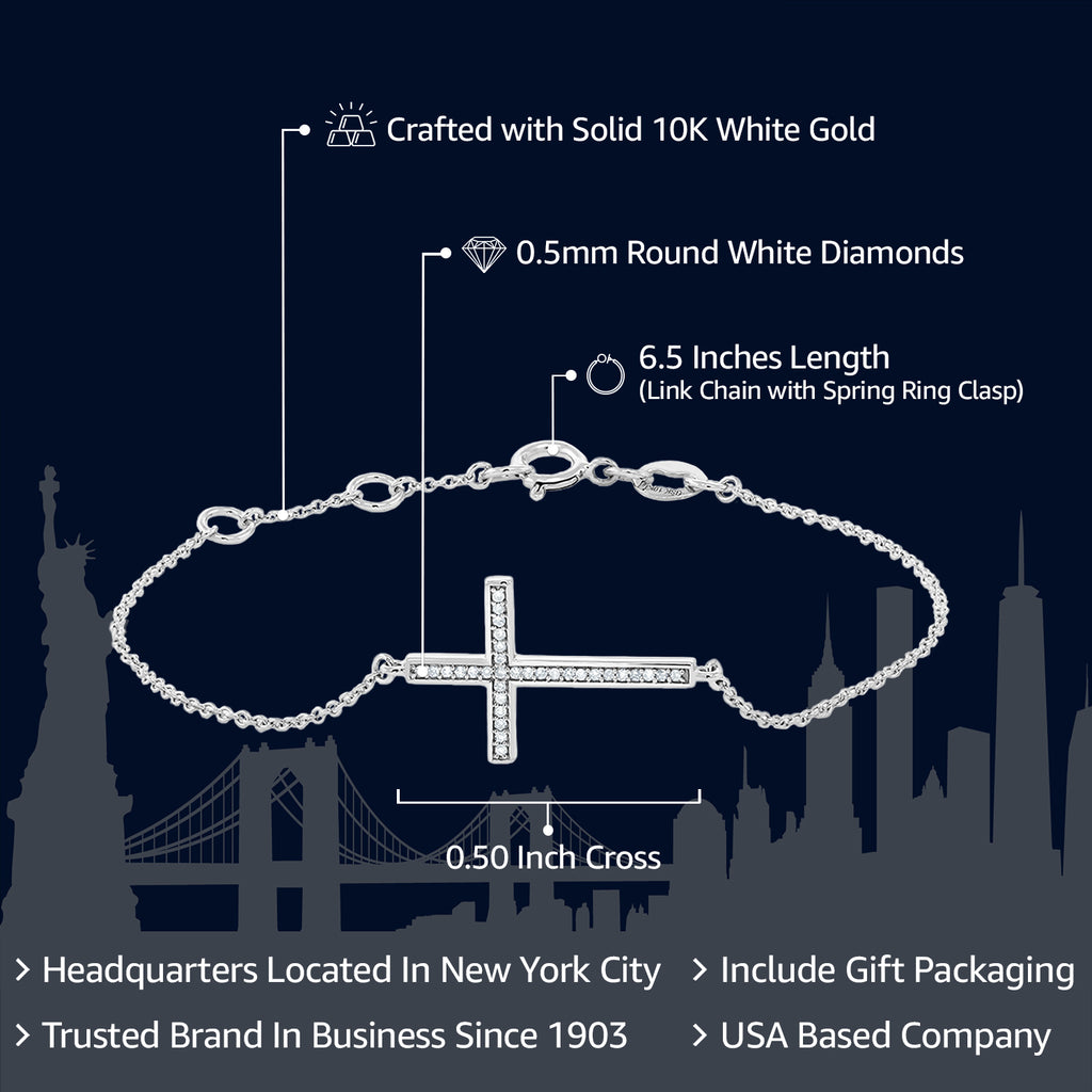 Bracelet in 10K White Gold
