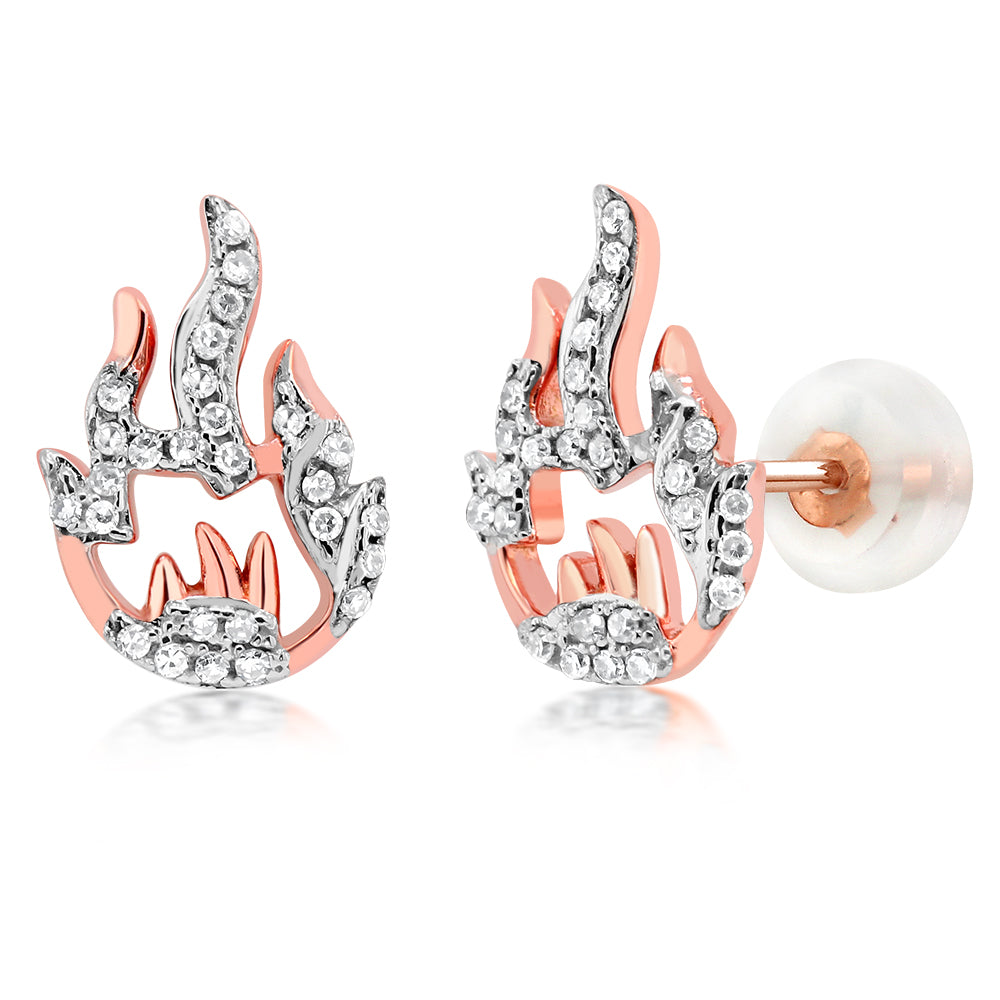 Earrings in 10K Rose Gold