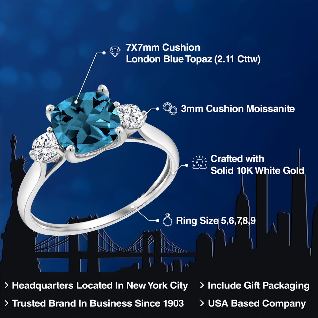 Ring in 10K White Gold