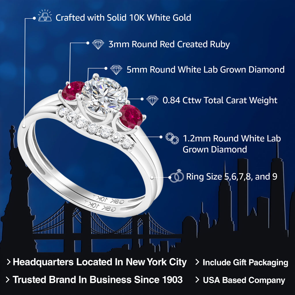 Ring in 10K White Gold