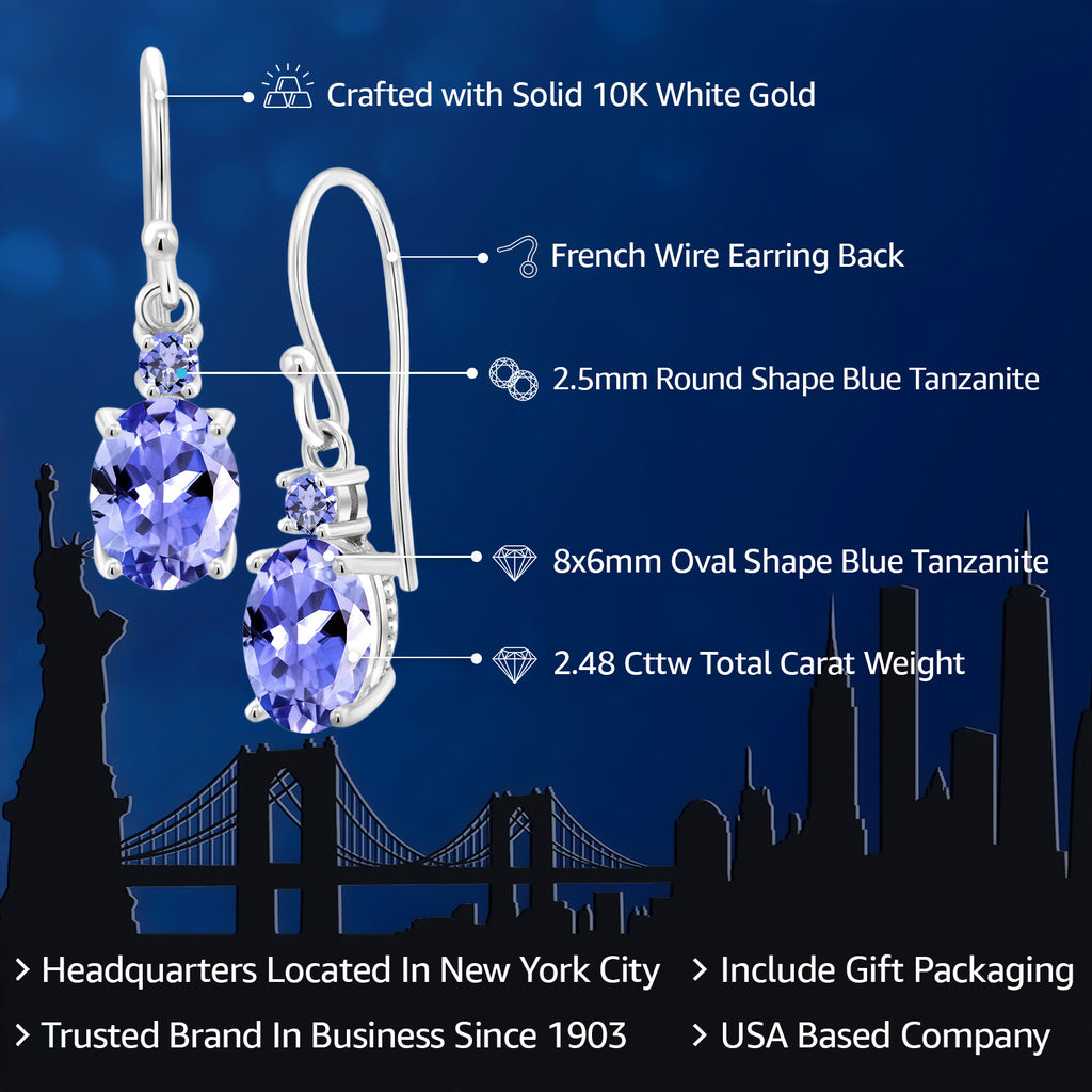 Earrings in 10K White Gold
