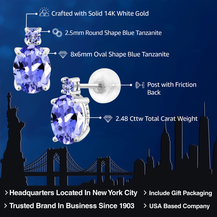 Earrings in 14K White Gold