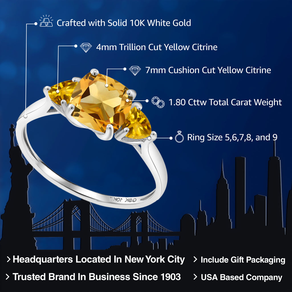 Ring in 10K White Gold