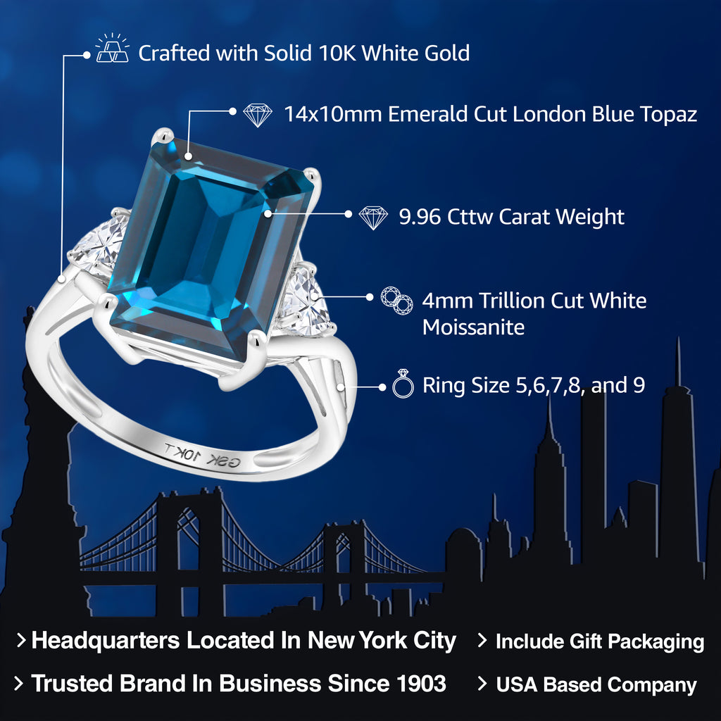 Ring in 10K White Gold