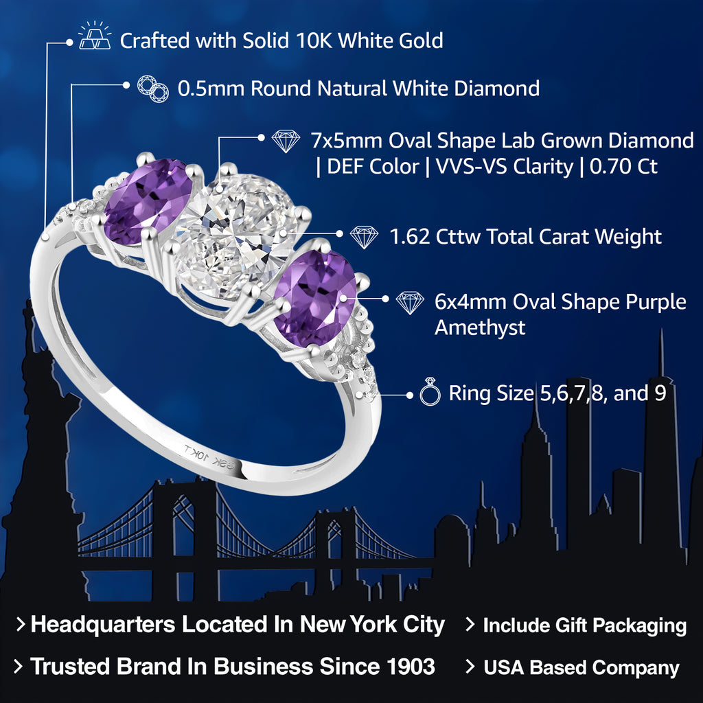 Ring in 10K White Gold